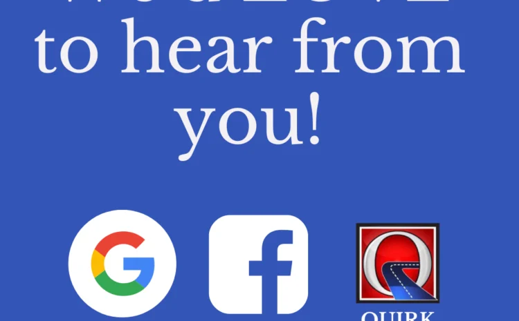  Review us on Social Media & Google!